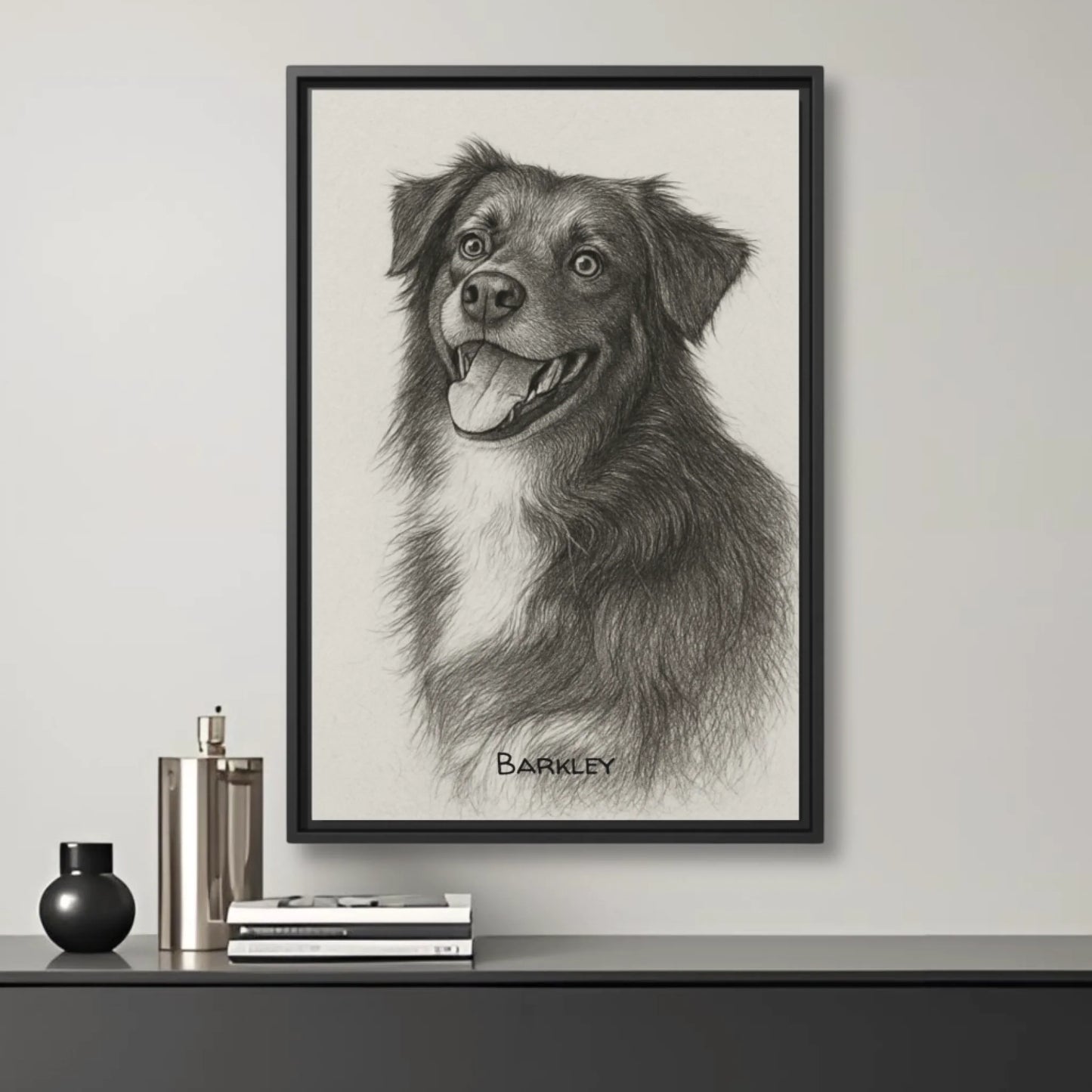 Black and white sketch vertical