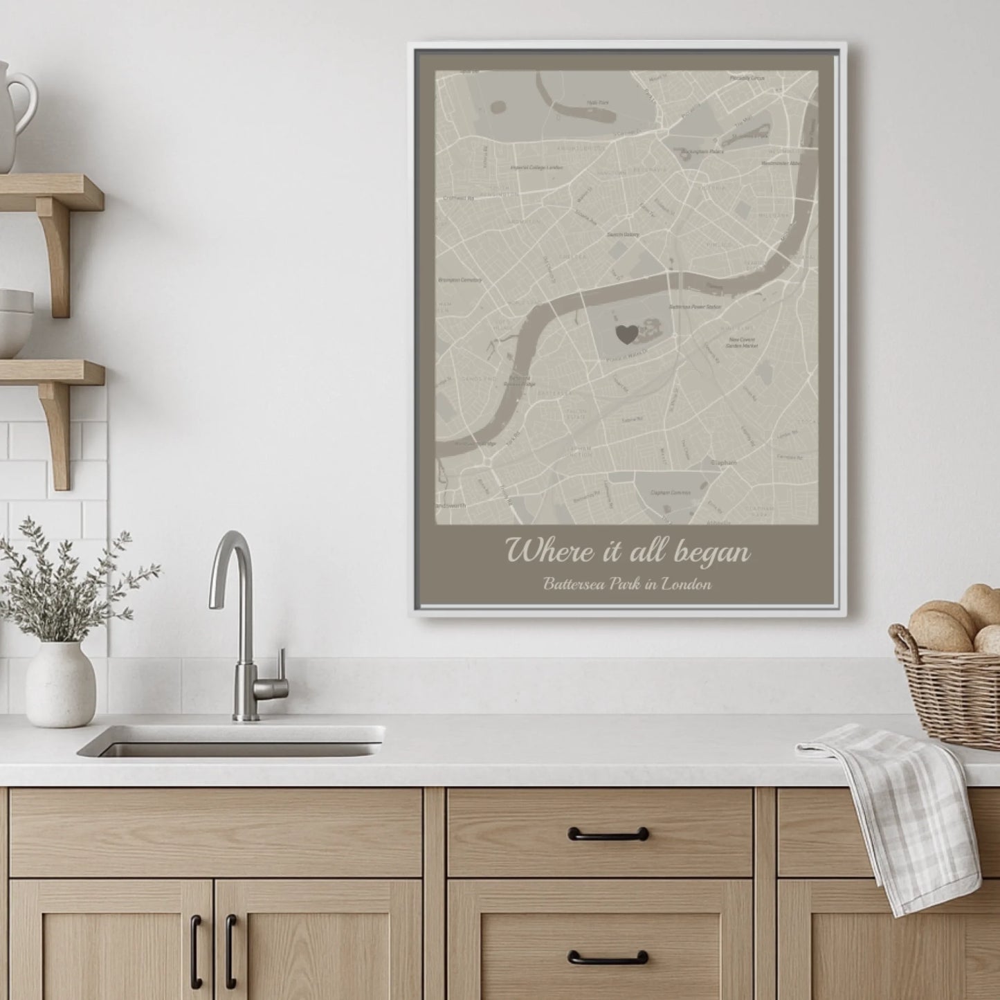 Rectangular map mockup