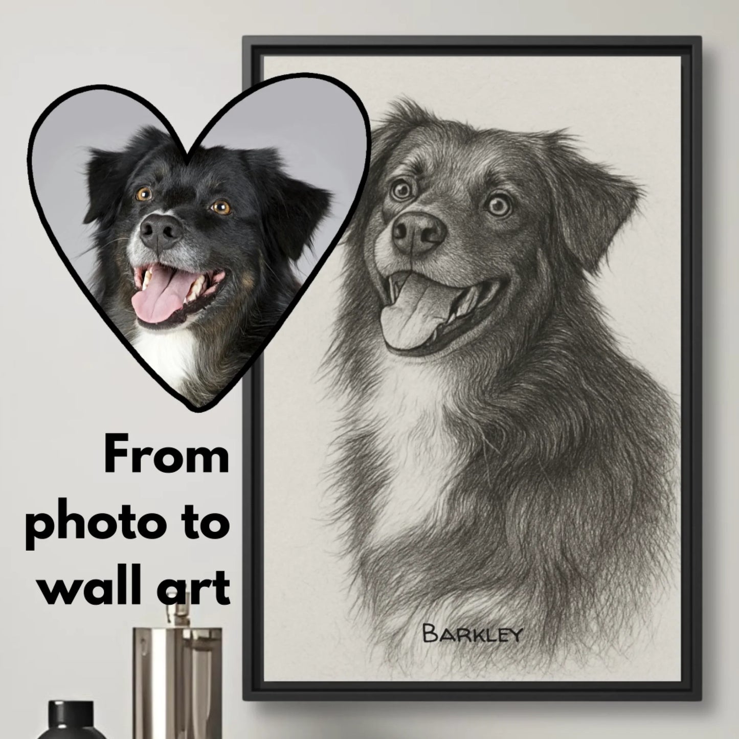 Black and white sketch vertical hover