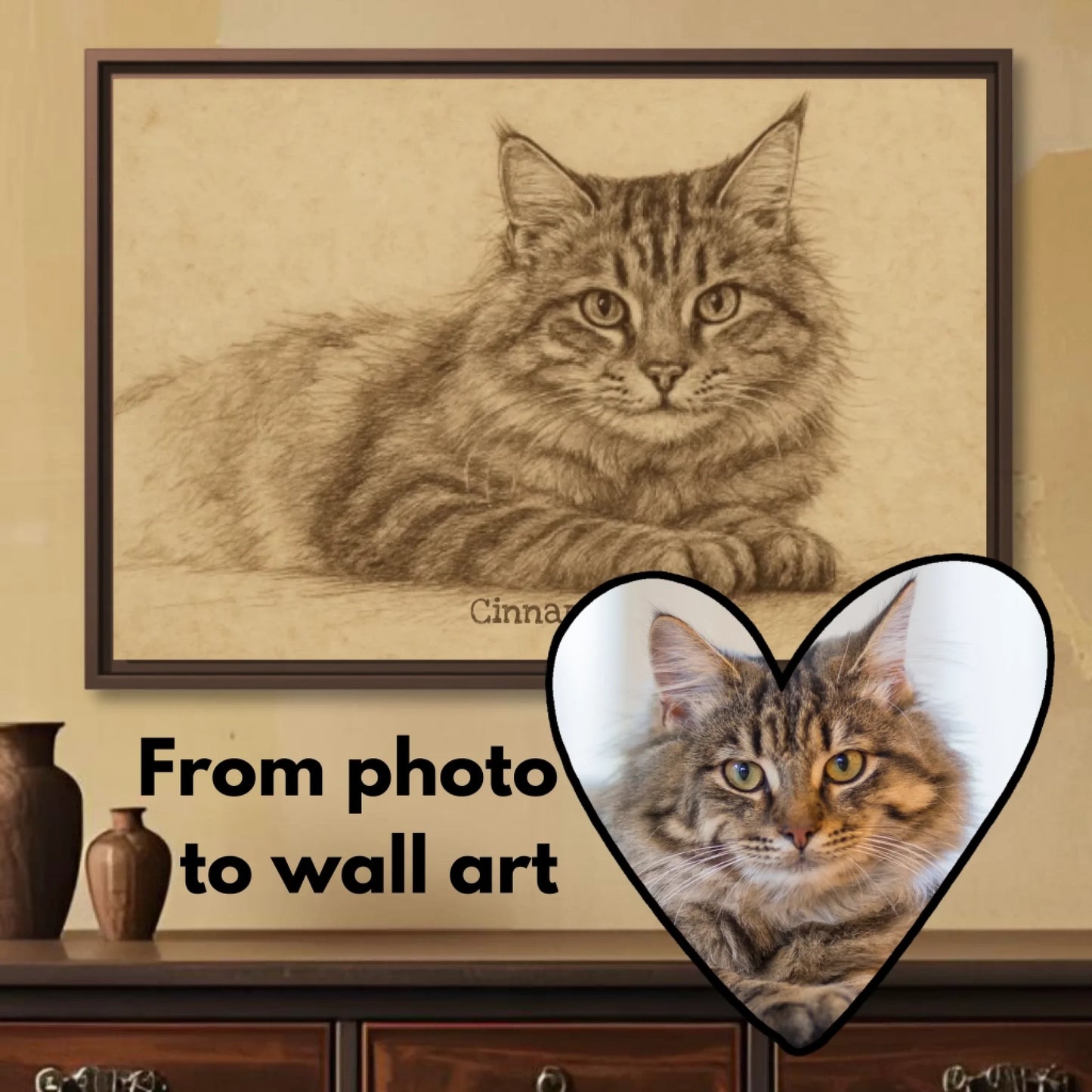 Sepia sketch pet horizontal hover