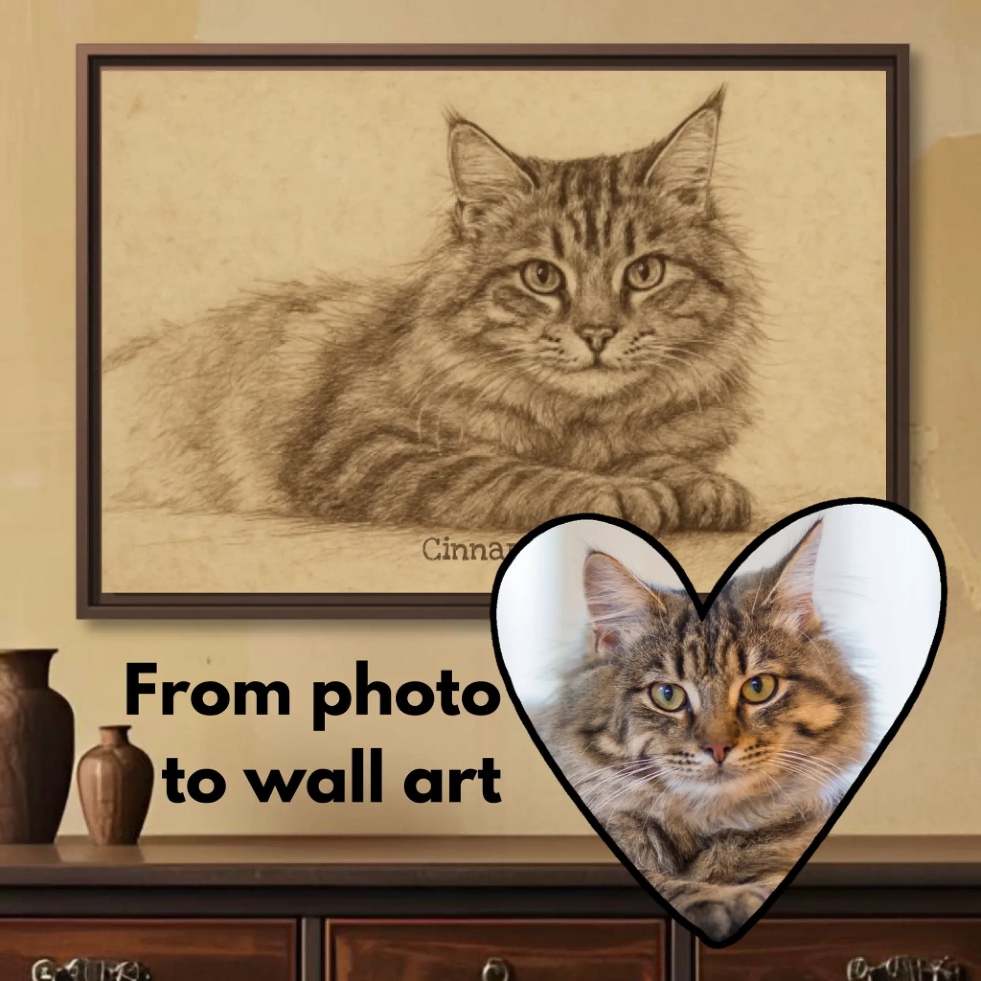 Sepia sketch pet horizontal hover