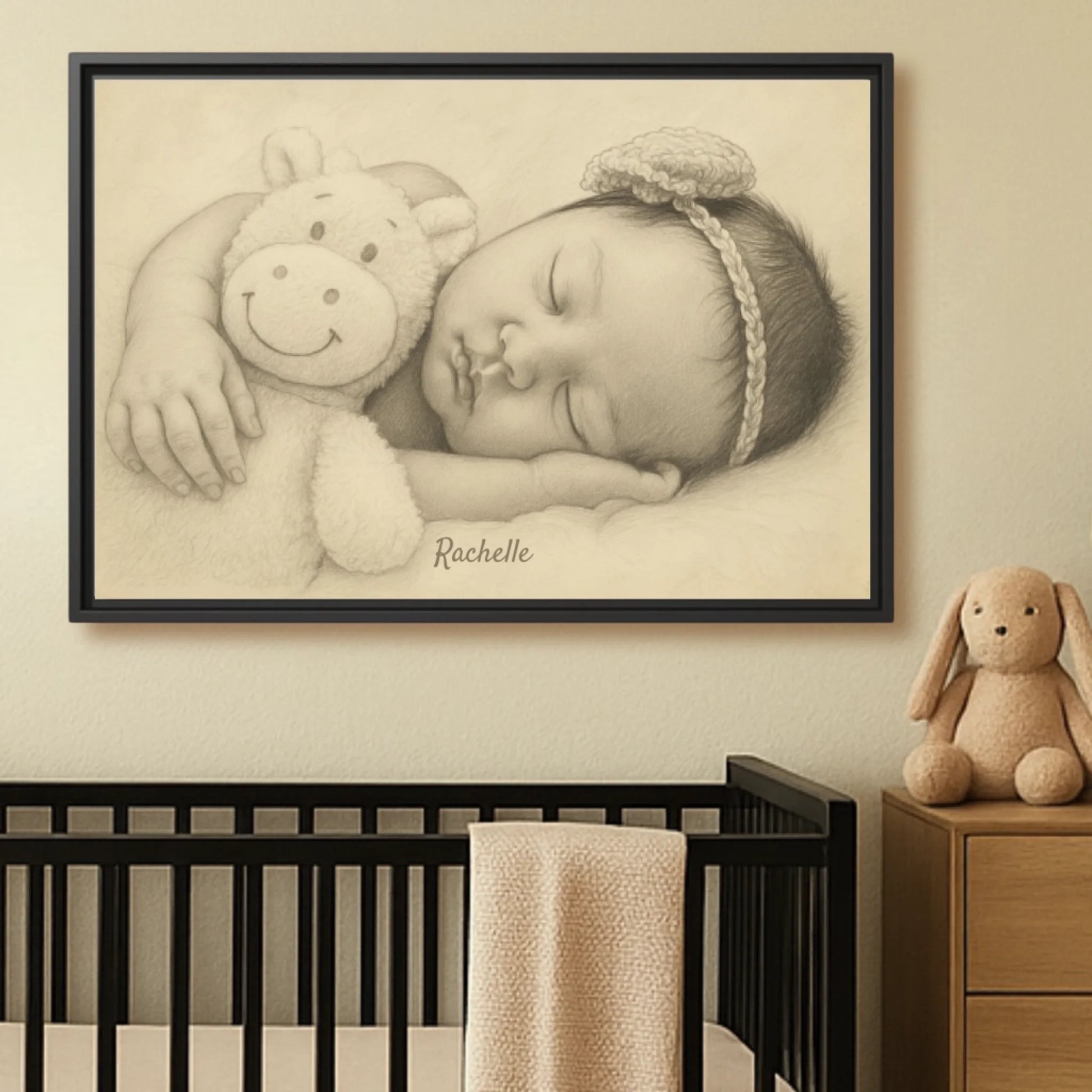 Baby portrait sketch