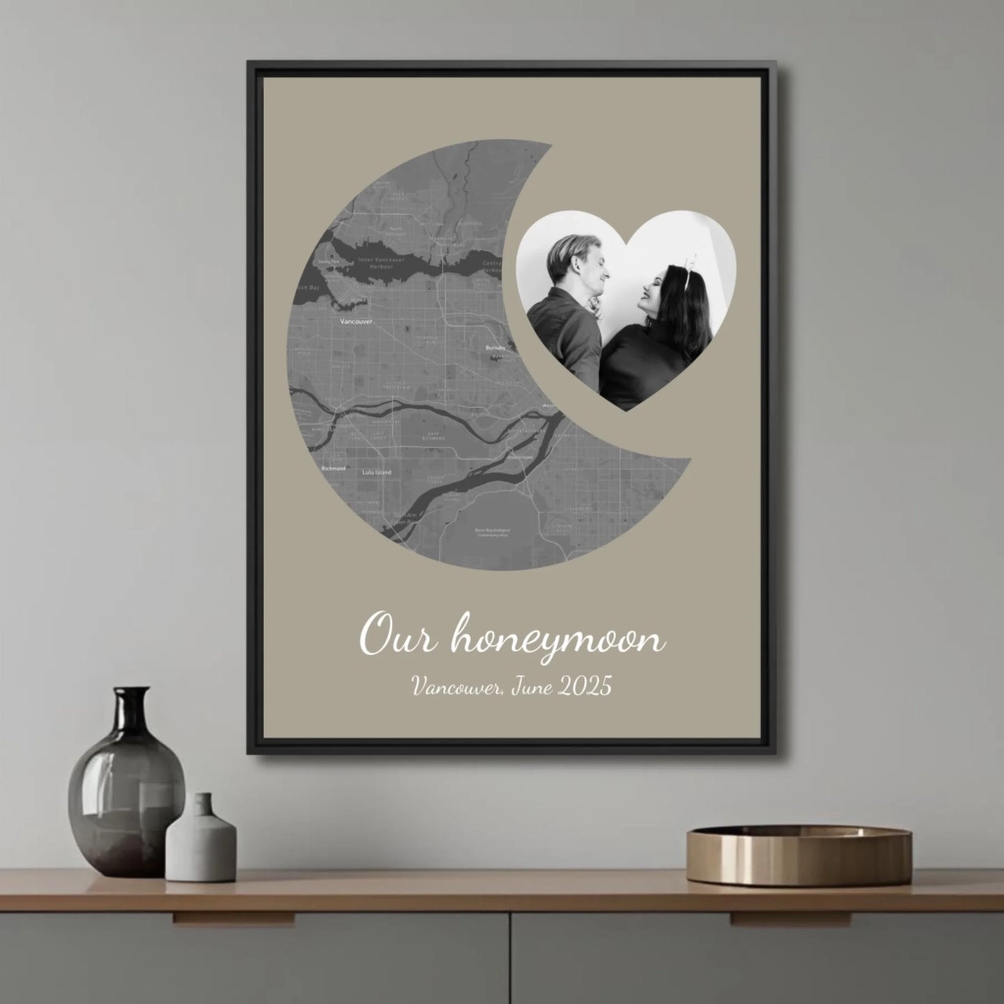 Honeymoon map b&w