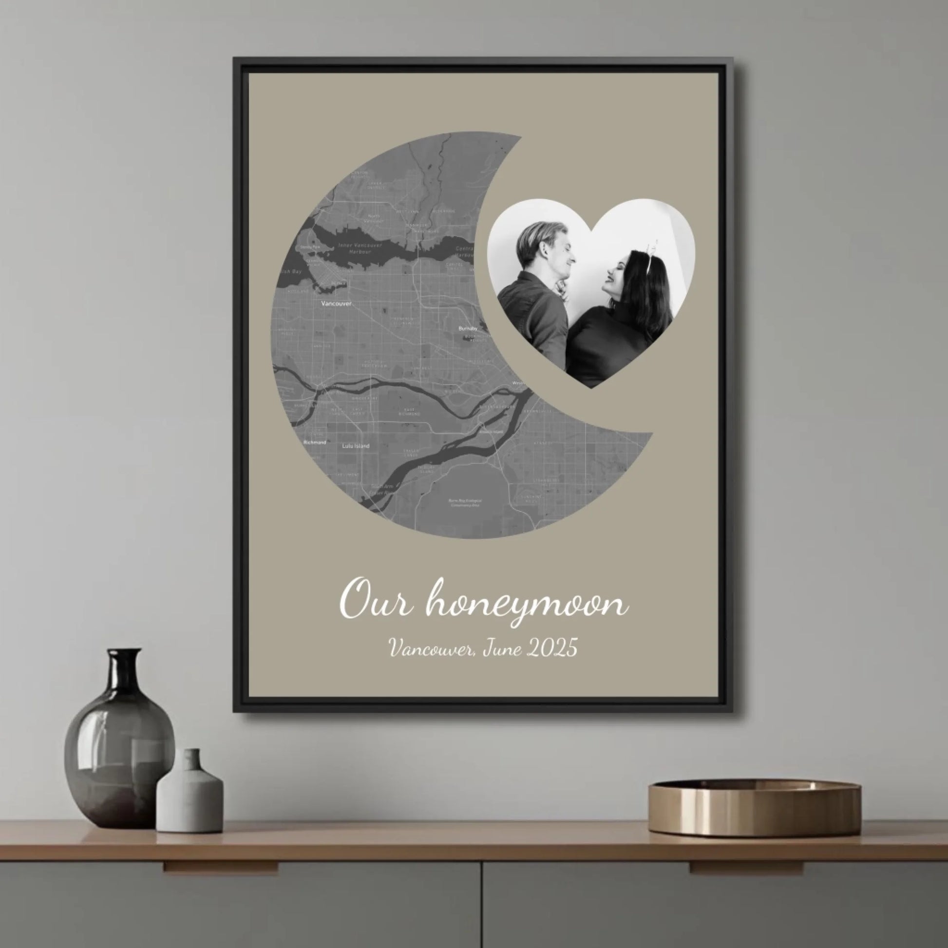 Honeymoon map b&w