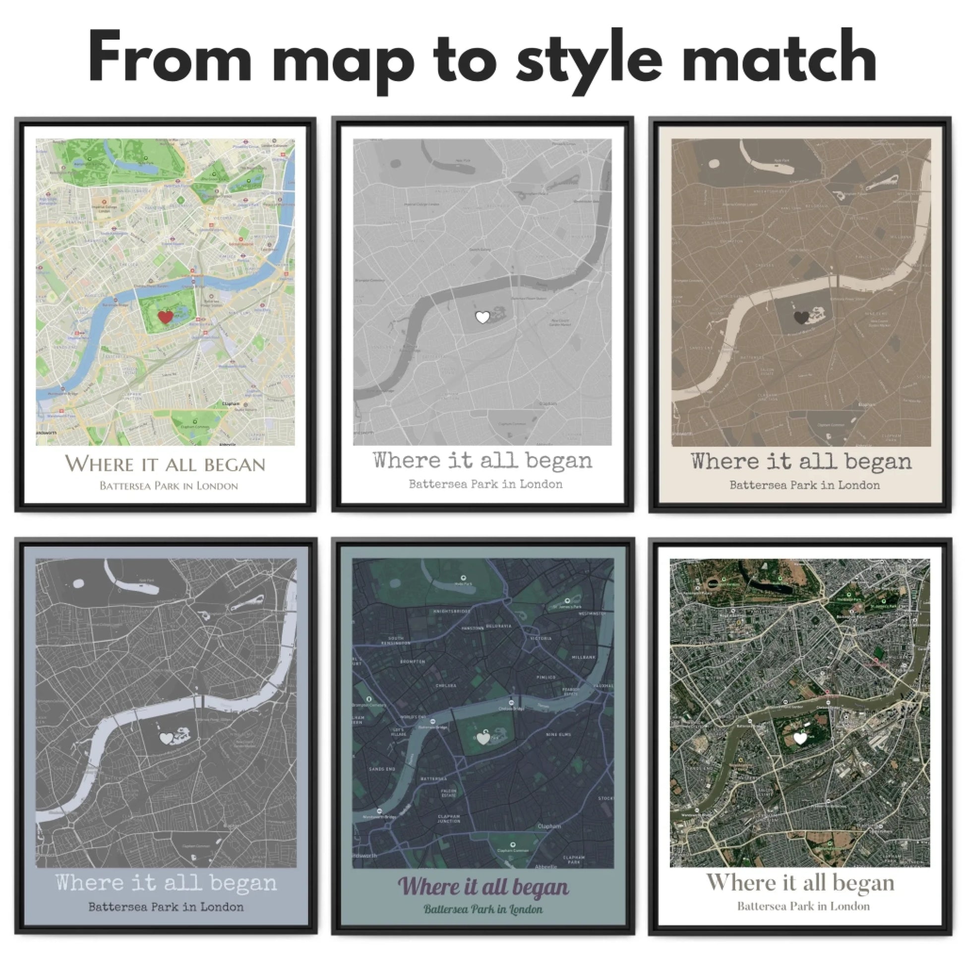 Rectangular map hover