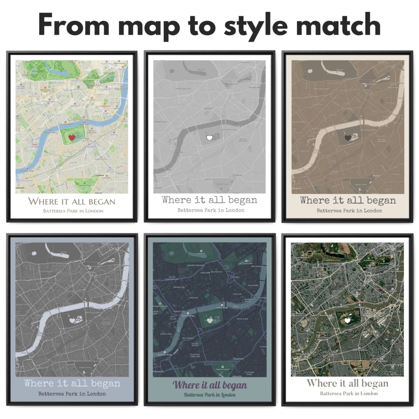 Rectangular map hover