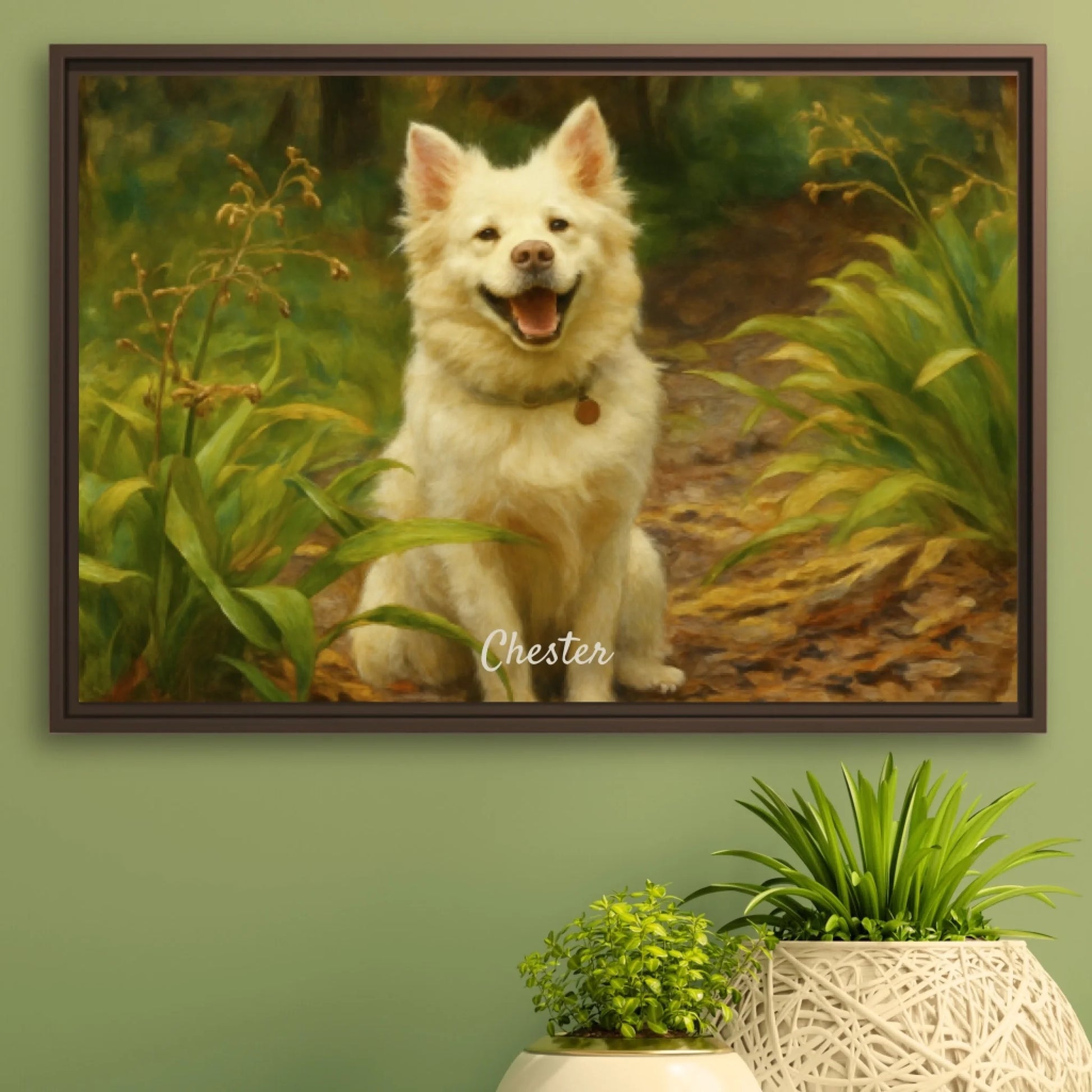 Oil painting pet horizontal v2