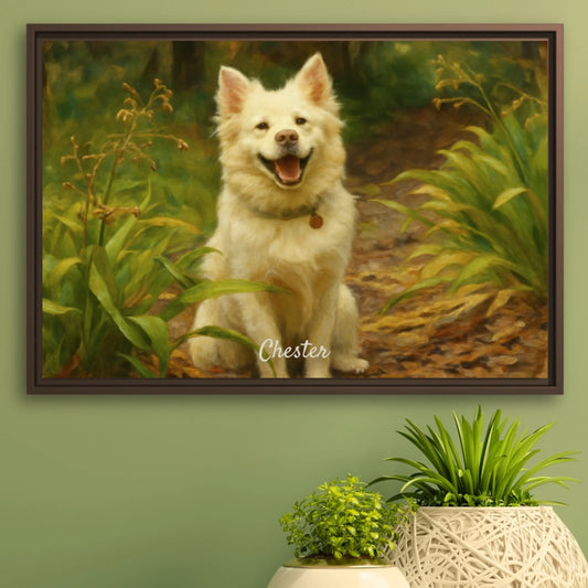 Oil painting pet horizontal v2