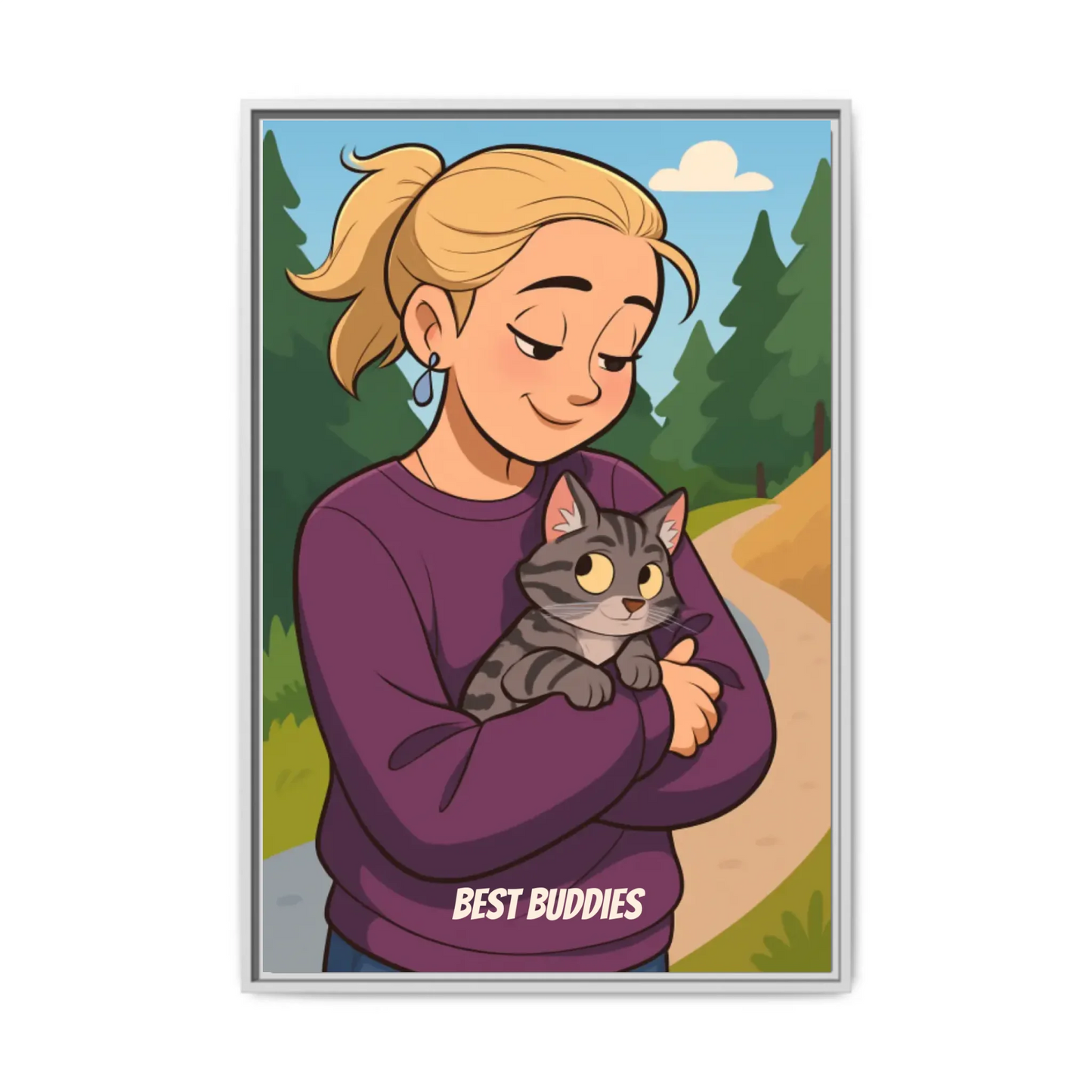 Vertical white 24 x 36