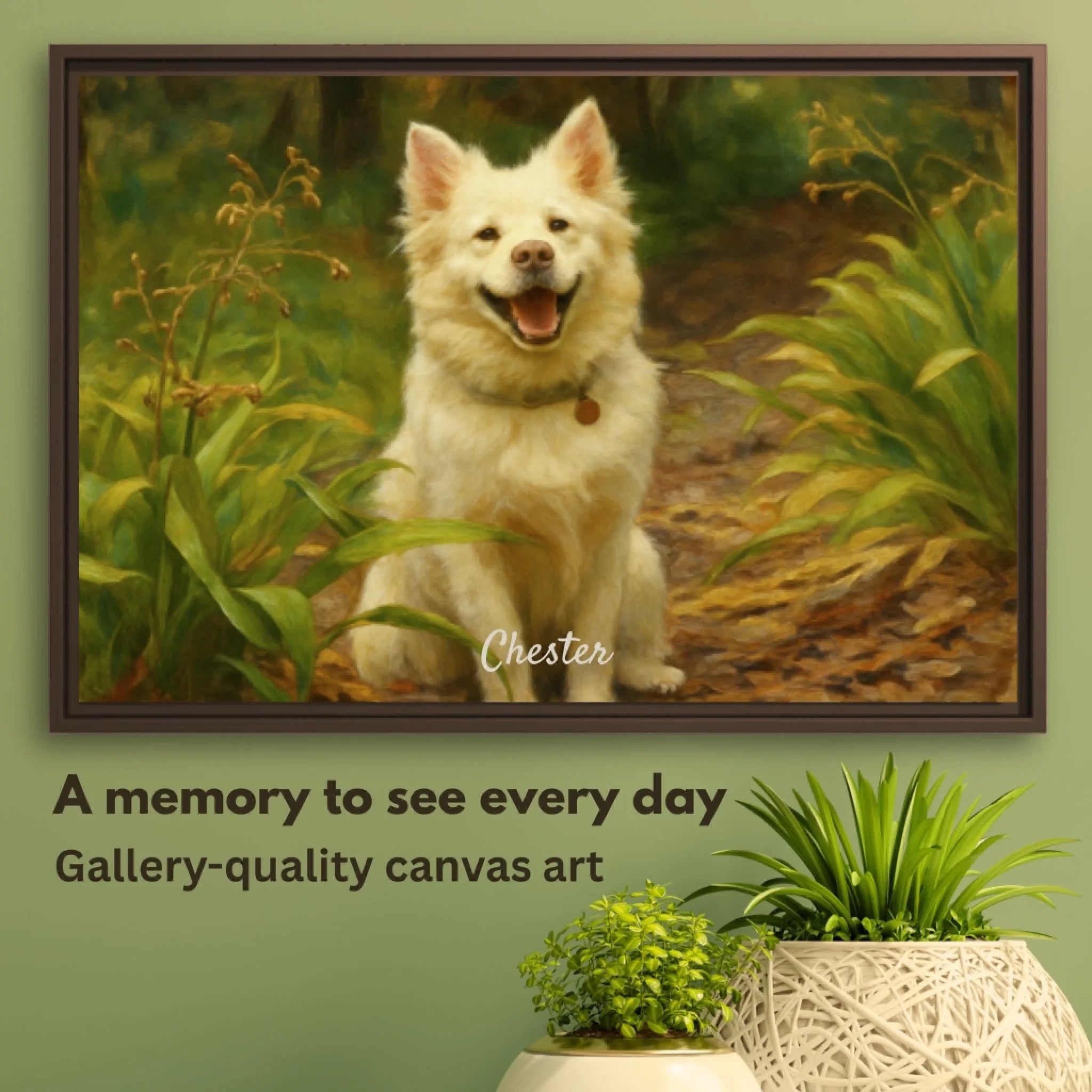 Oil painting pet horizontal v2