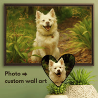 Oil painting pet horizontal hover