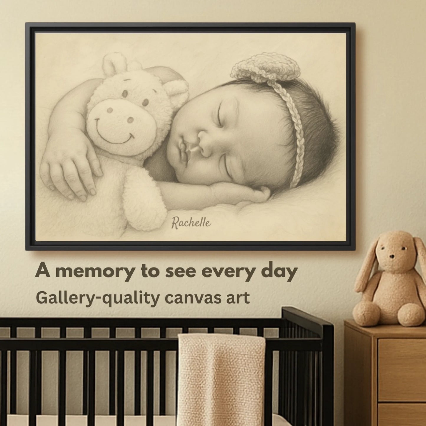 Baby portrait sketch 1