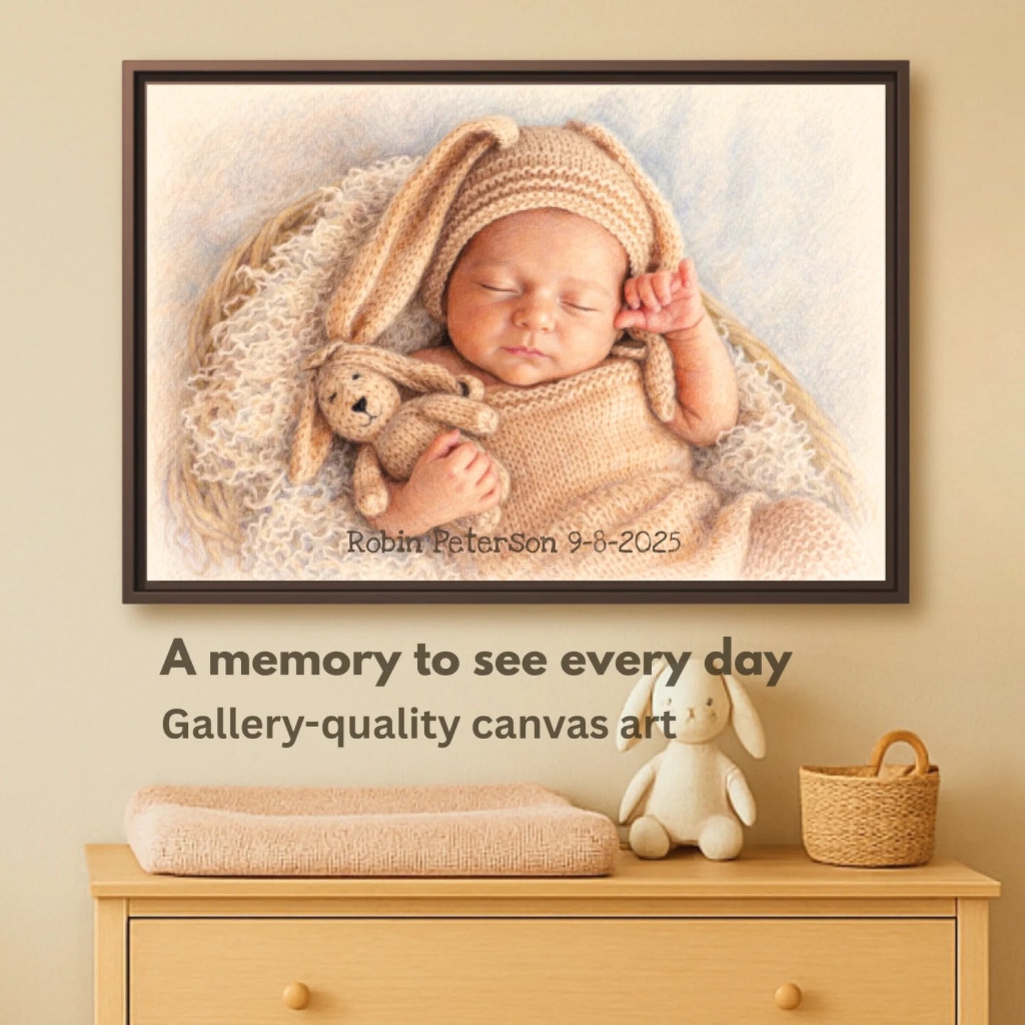Color pencil baby interior