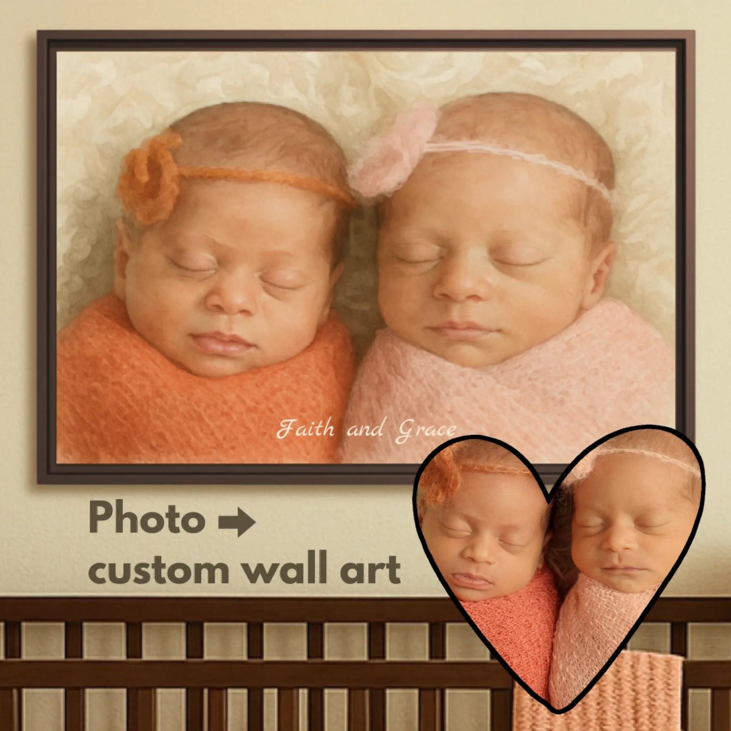 Water color baby horizontal hover