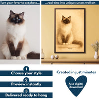 Sepia painting pet vertical and horizontal flowchart mockup (2)