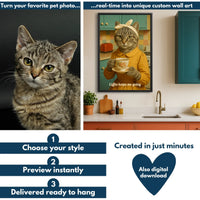 Fifties housewife pet flowchart mockup 1