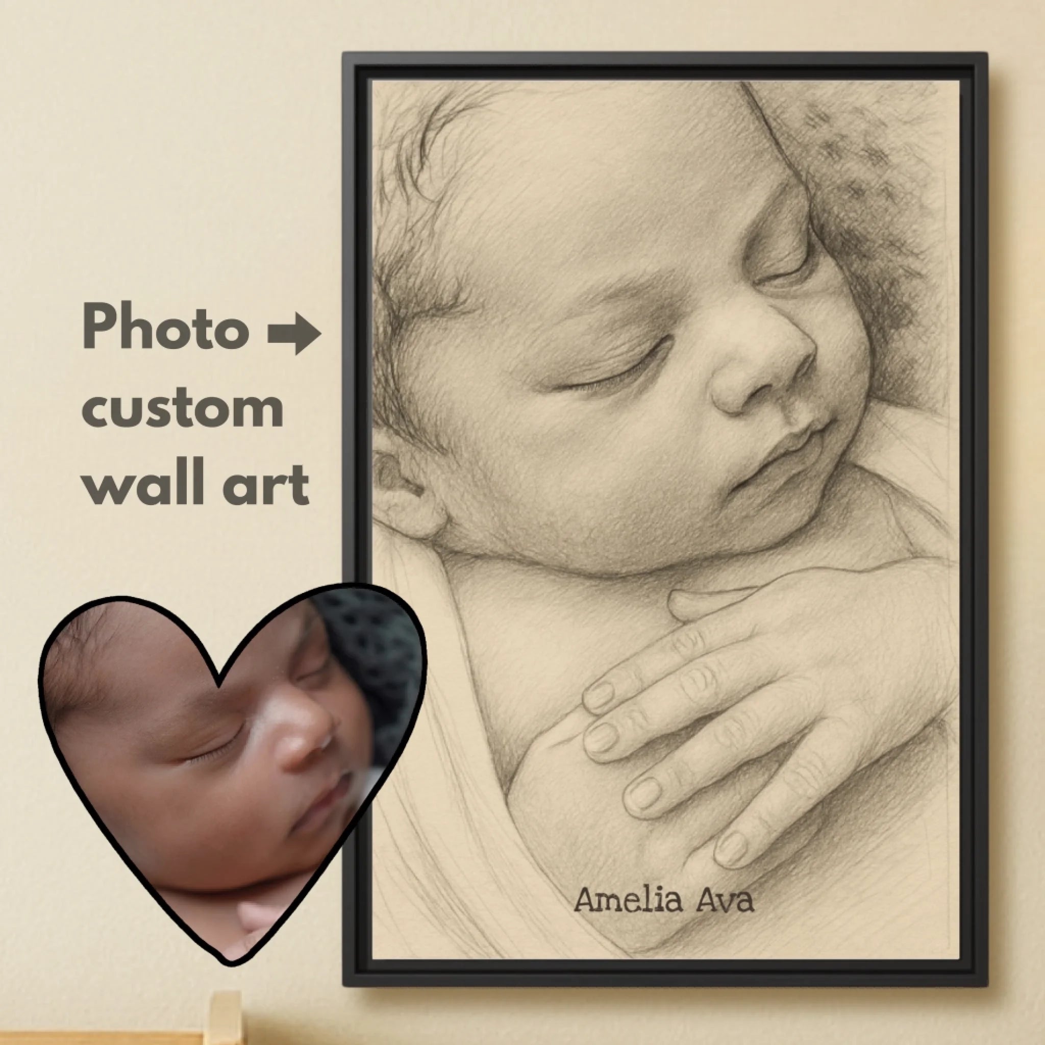 Baby sketch vertical hover