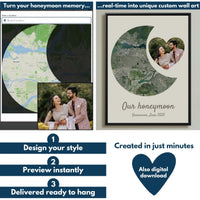 Honeymoon color map flowchart mockup