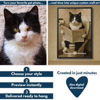 Toilet companion pet flowchart mockup 1