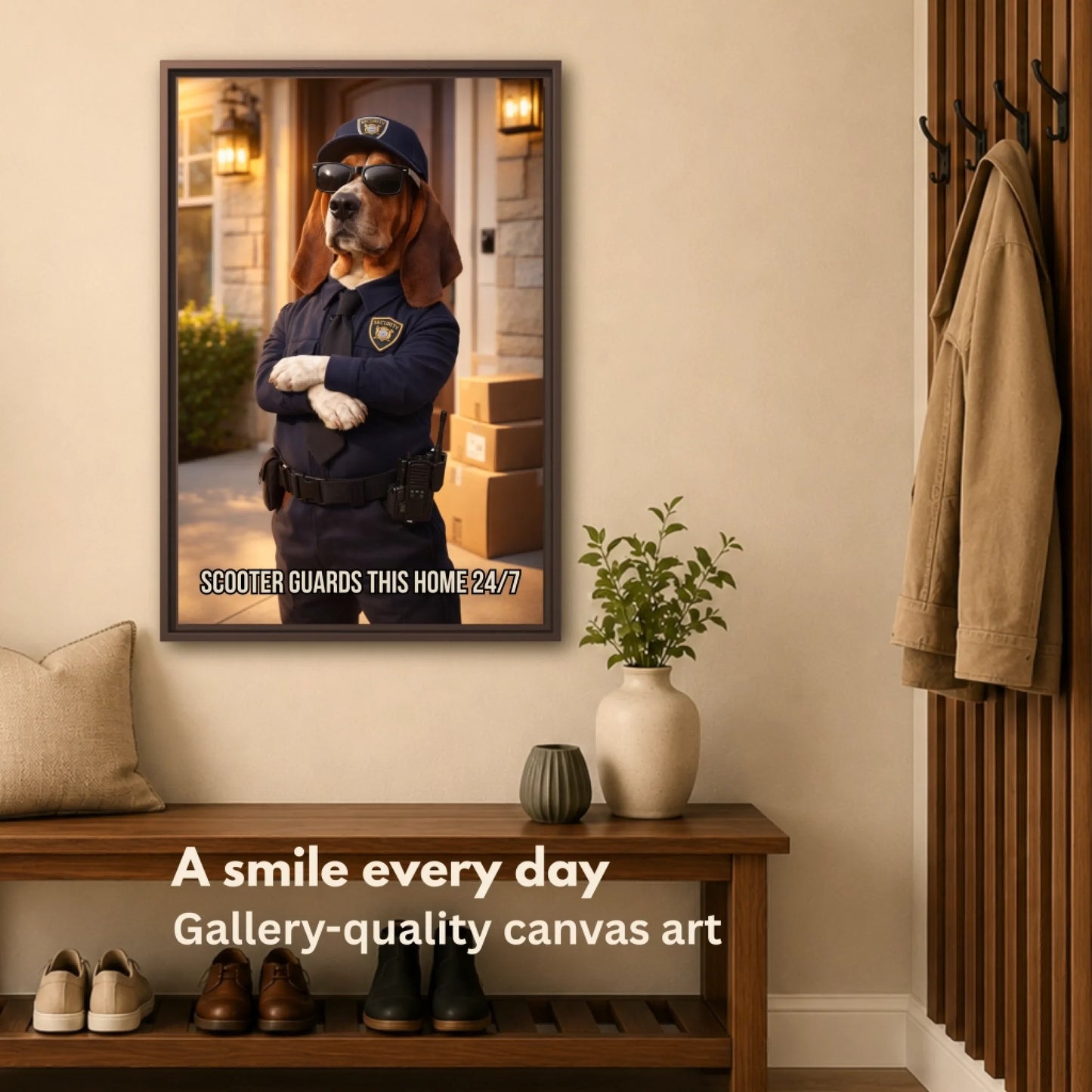 Security guard pet mockup