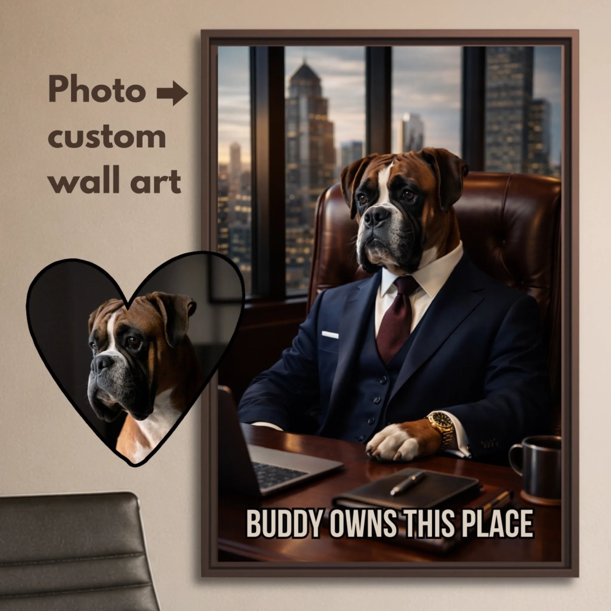 Business Boss Pet Hover Text
