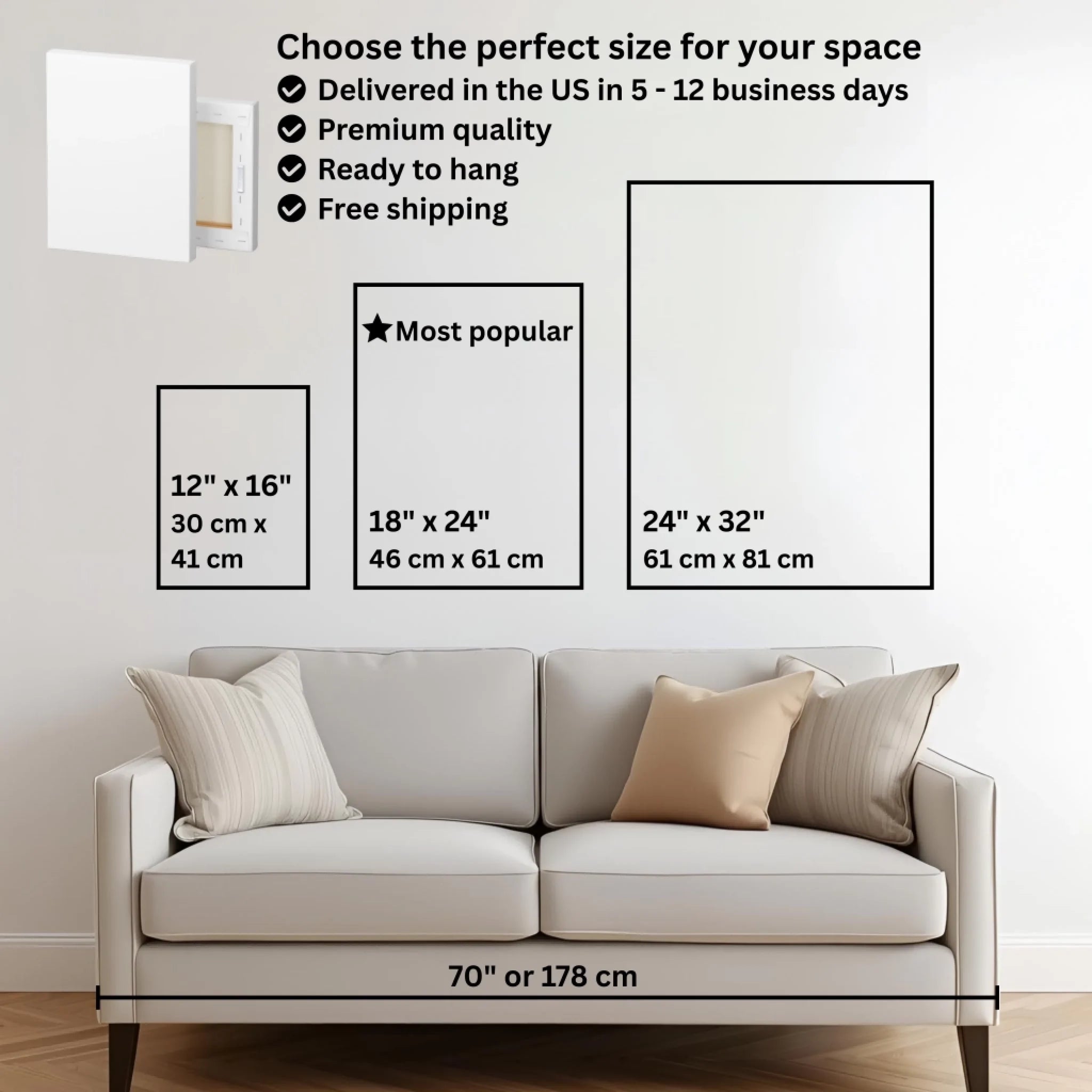 Mockup size chart with couch small vertical