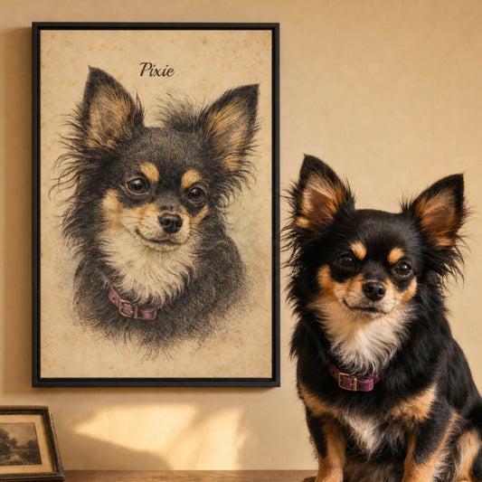 Vintage Pet Illustration AI