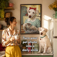 Fifties housewife pet AI hover 2