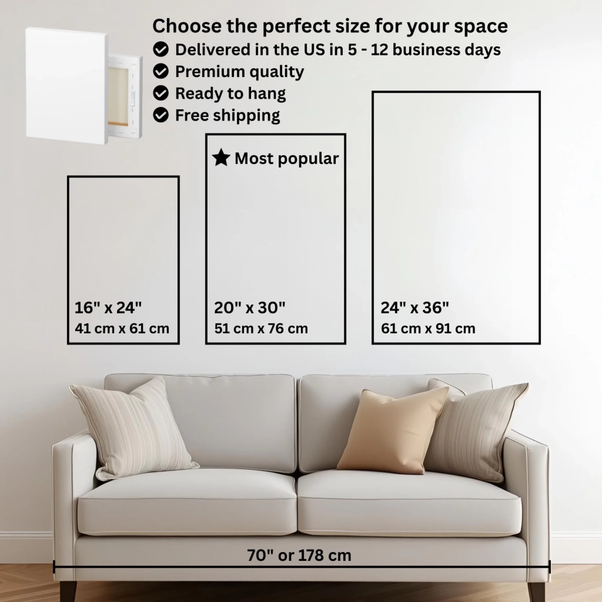 Mockup size chart with couch vertical