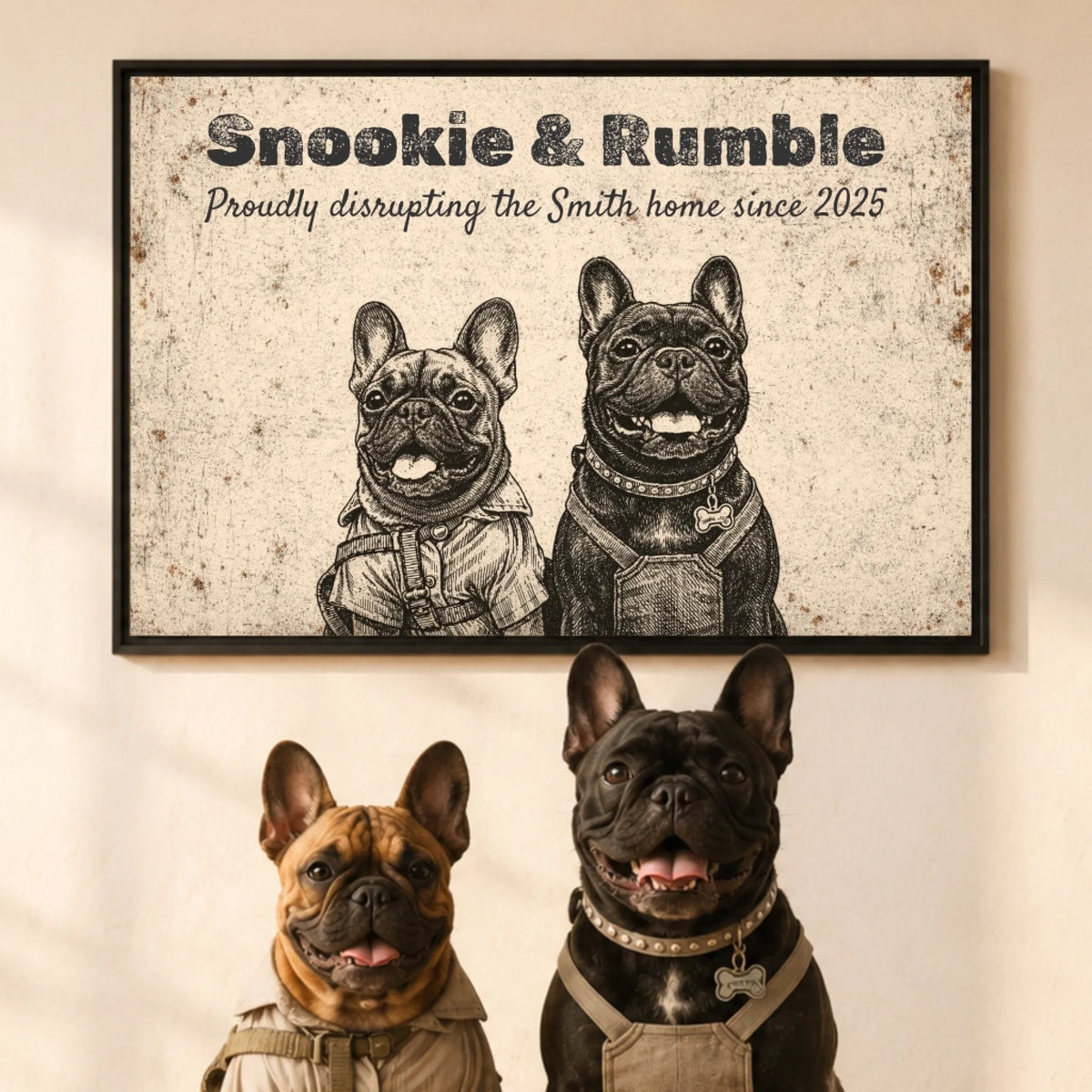 Rustic Pet Sign AI