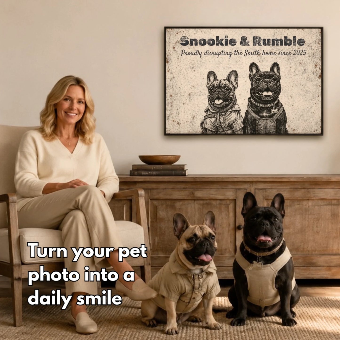 Rustic Pet Sign AI Hover 2