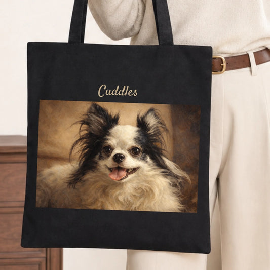 Tote bag oil painting pet