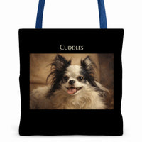 Tote bag black straps mockup
