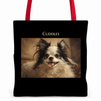 Tote bag black straps mockup